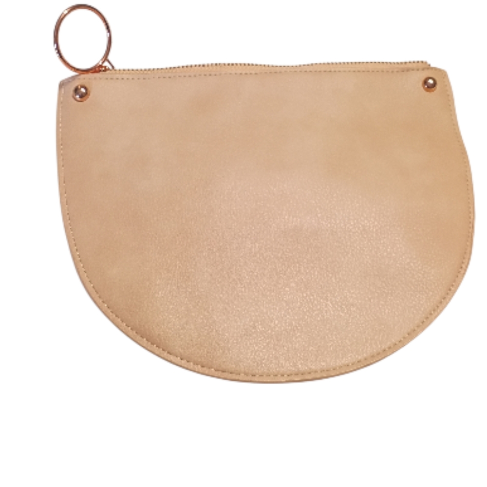 Paco Rabanne Parfum Elegant Tan Clutch Bag